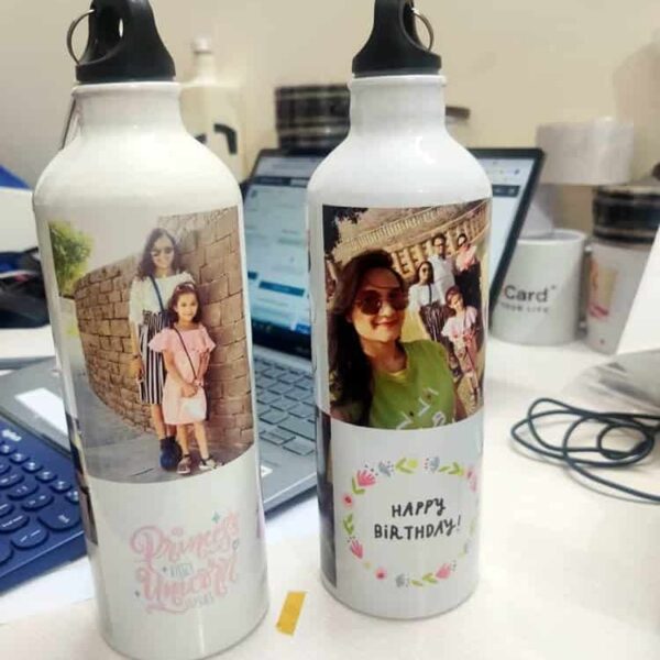 Personalized Photo WATER Bottle 600ML | Personalized Photo Printed Sipper Water Bottle