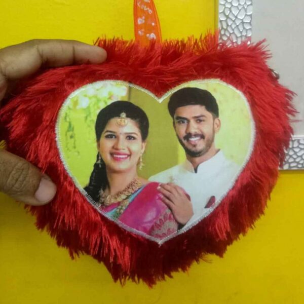 Personalized Heart Shaped Cushion | Heart Shape Cushion Pillow ( 5×5 Inch)