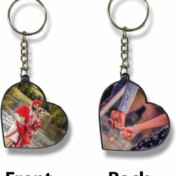 Personalised Couple Keychain | 2 Side Print with Good Quanlity